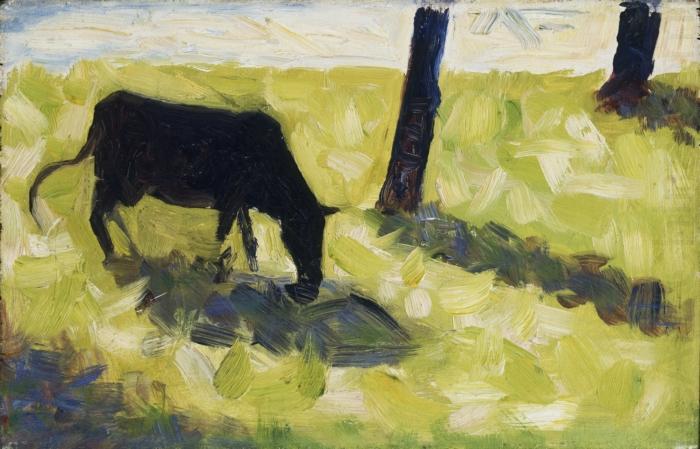 Vache noire dans un Pre, Georges Seurat
